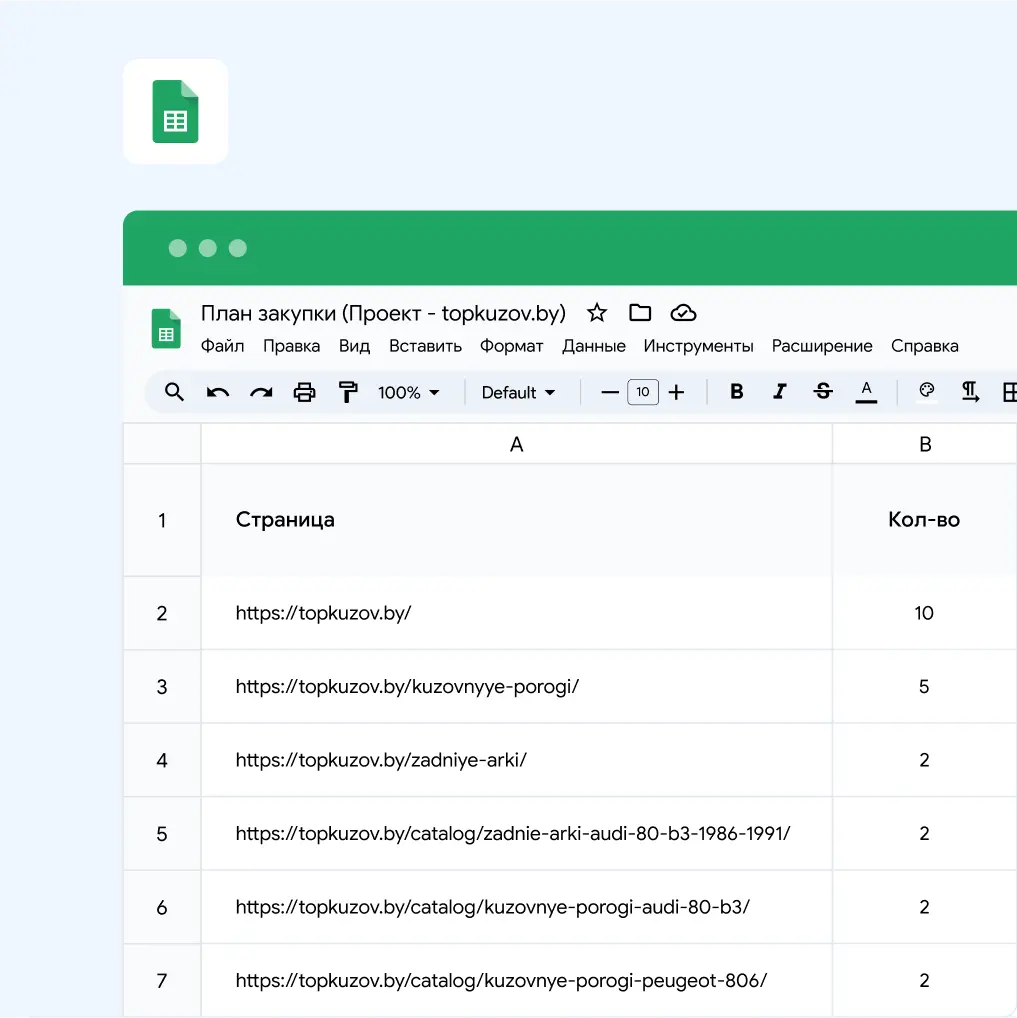 SEO-продвижение интернет-магазина автозапчастей «Topkuzov»