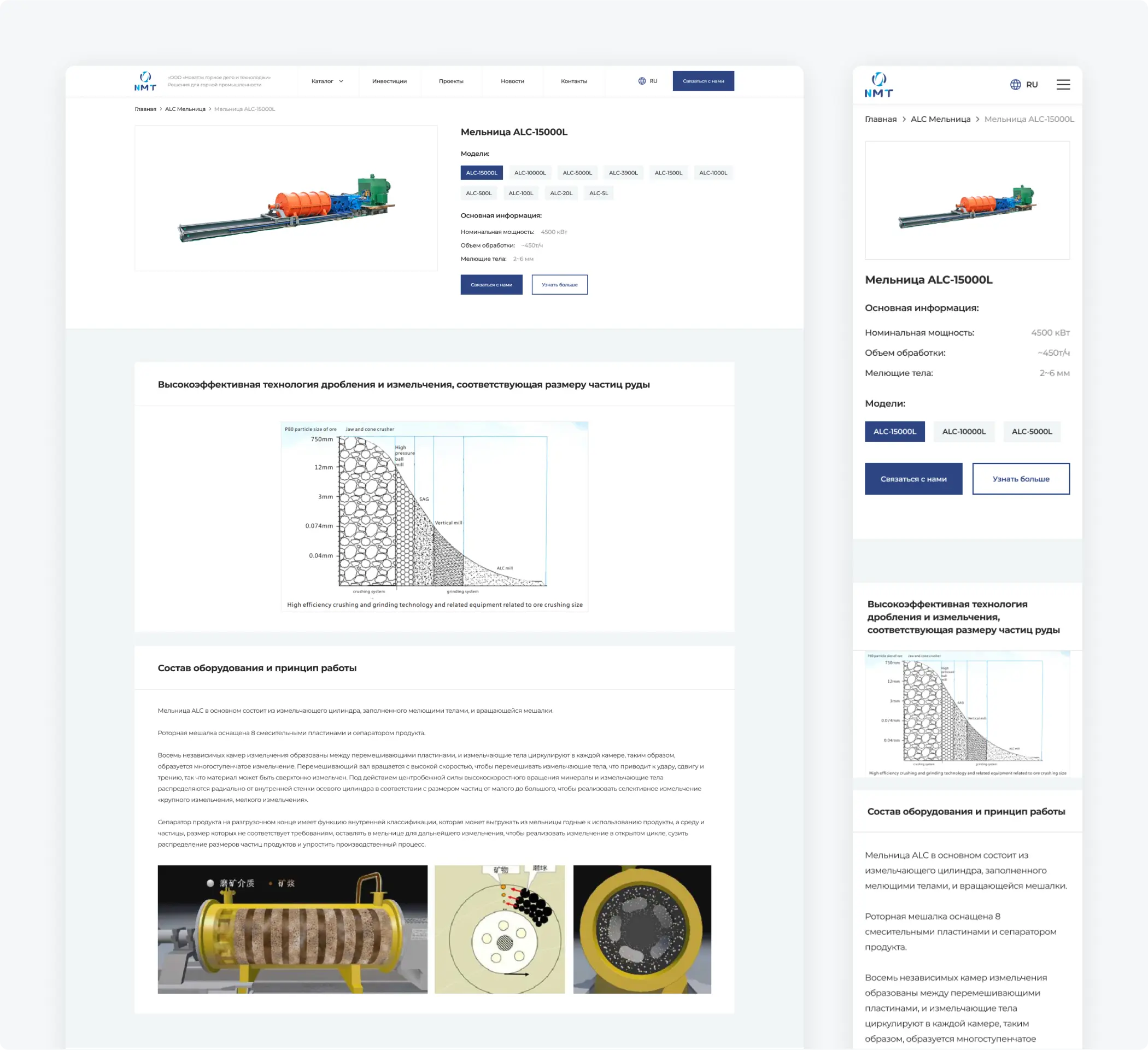 Разработка сайта для промышленной компании «Новатэк»
