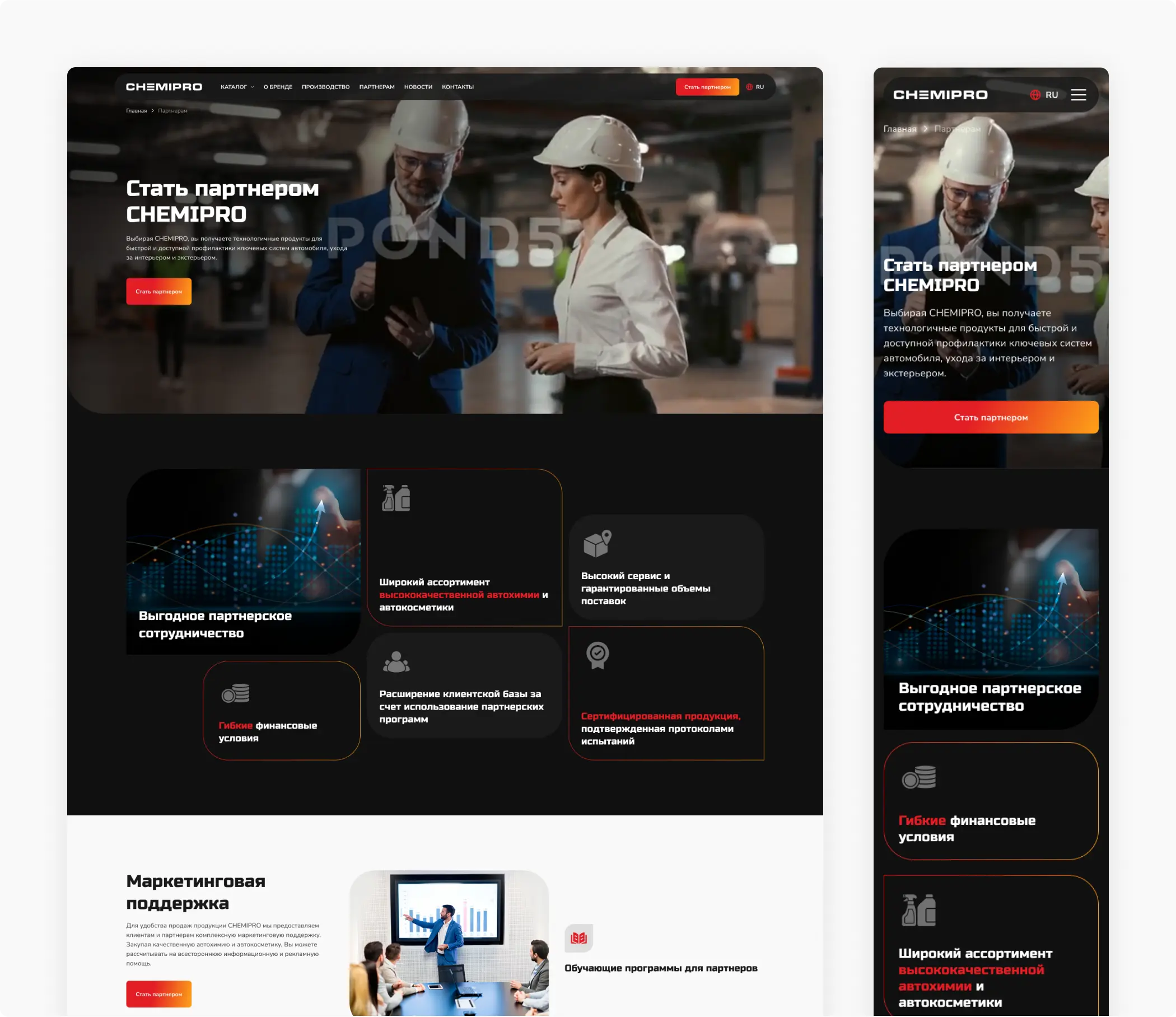 Разработка сайта каталога автохимии «CHEMIPRO»