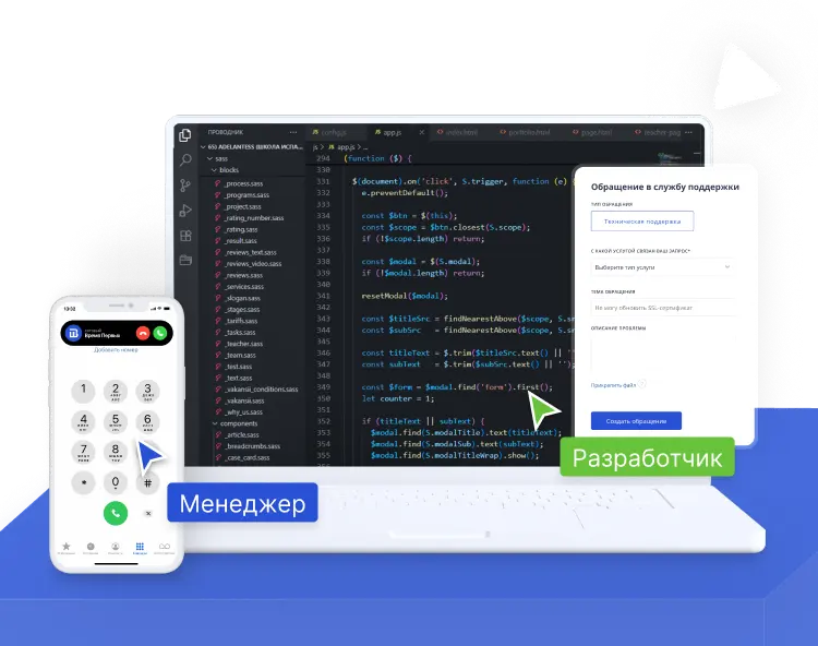 Техподдержка сайтов